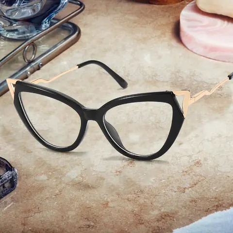 Cat-eye Black Eyeglasses