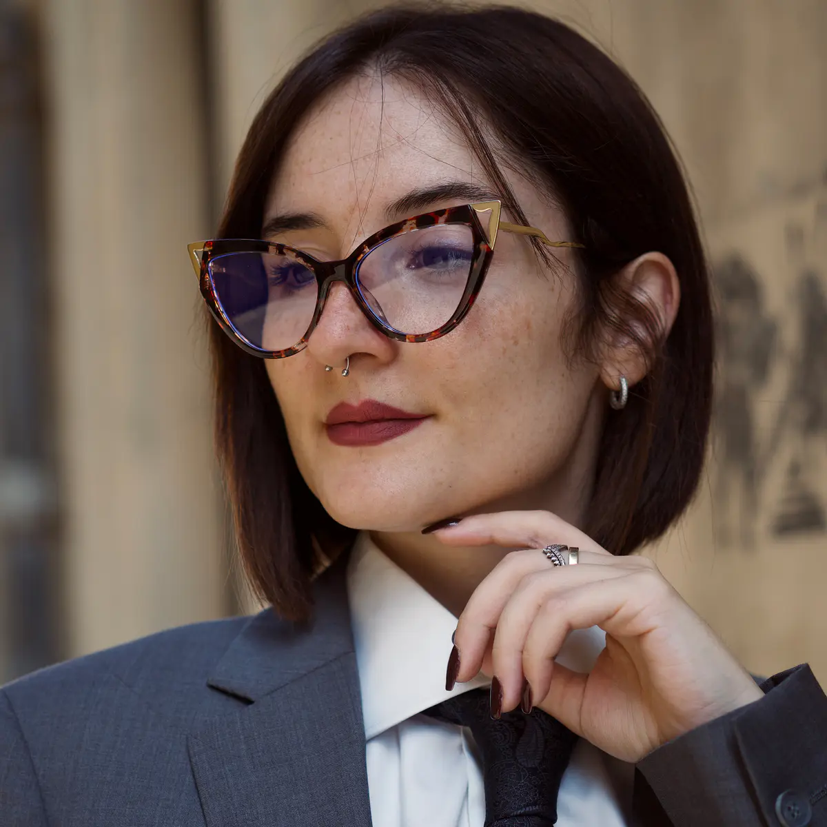 Cat-eye Tortoiseshell Eyeglasses