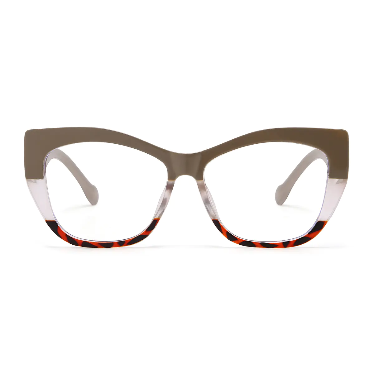 Cat-eye Light Brown Eyeglasses
