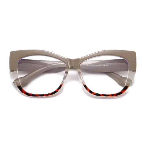 Cat-eye Light Brown Eyeglasses