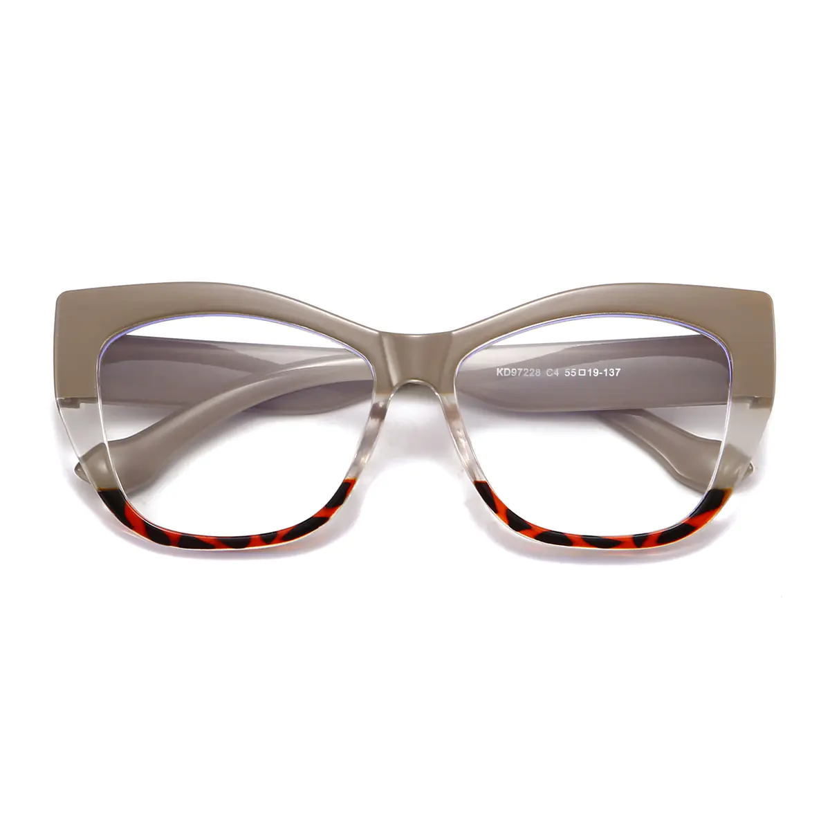 Cat-eye Light Brown Eyeglasses