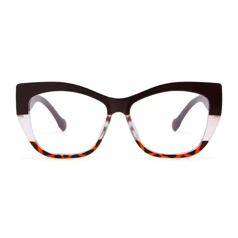Cat-eye Brown Eyeglasses