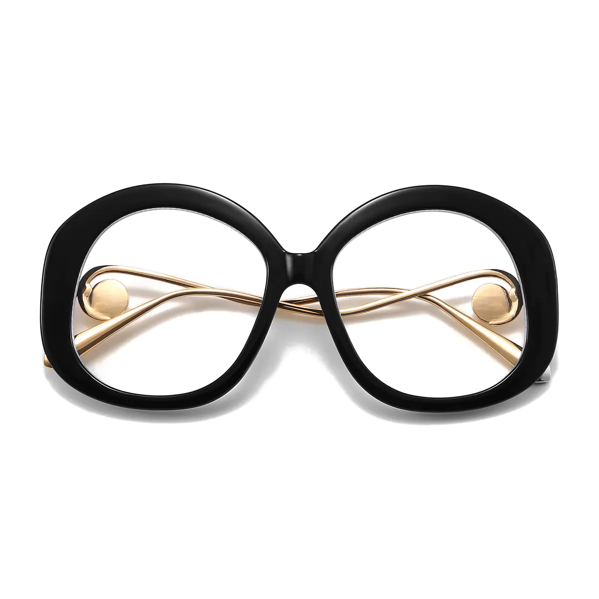 Oval Black Eyeglasses