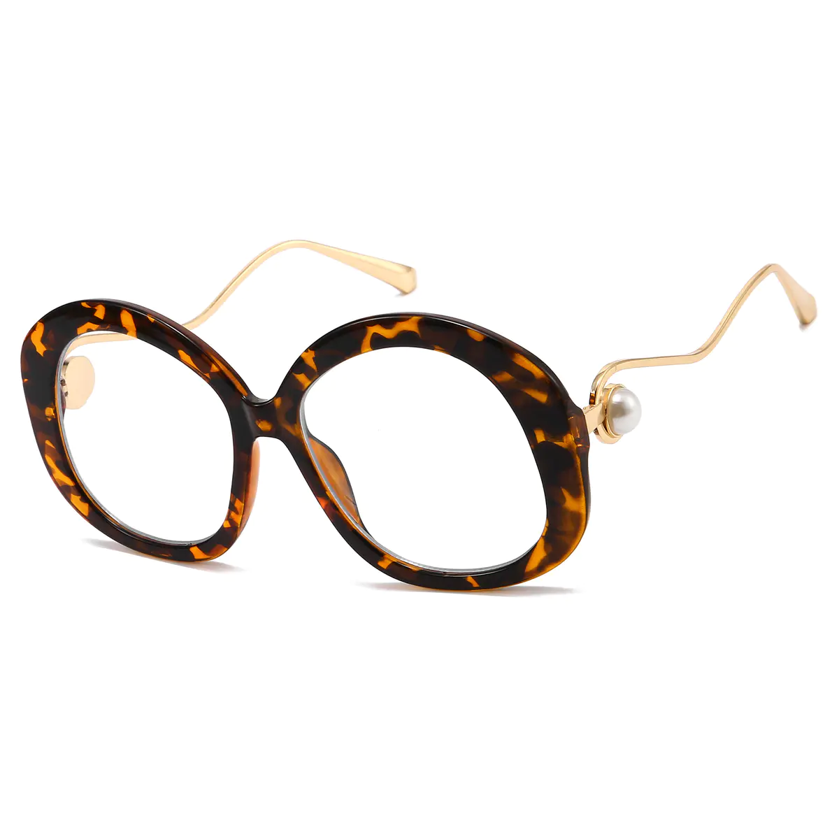 Oval Tortoiseshell Eyeglasses