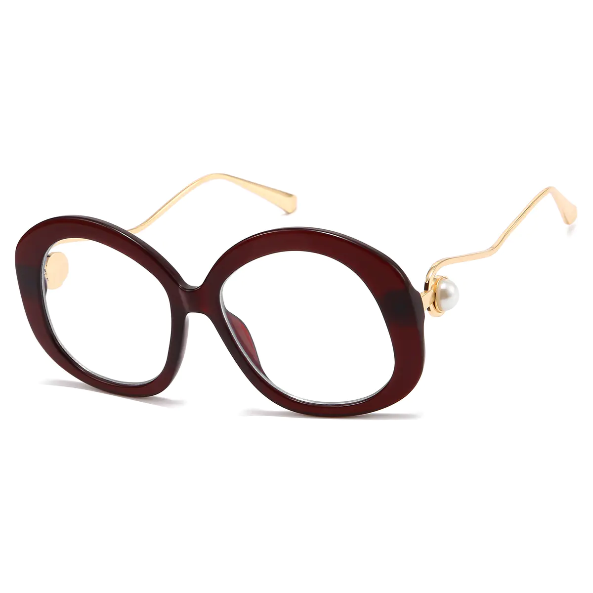 Oval Wine Eyeglasses