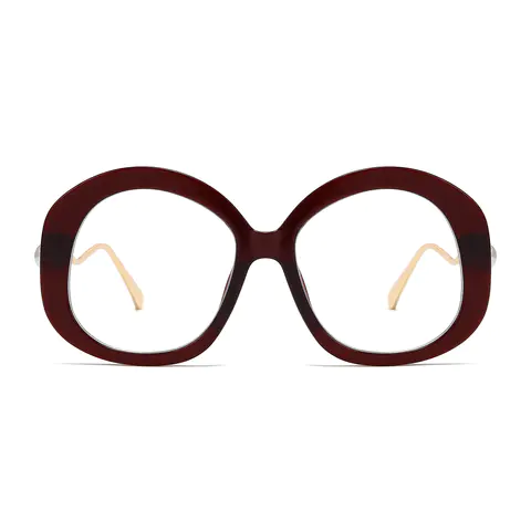 Oval Wine Eyeglasses