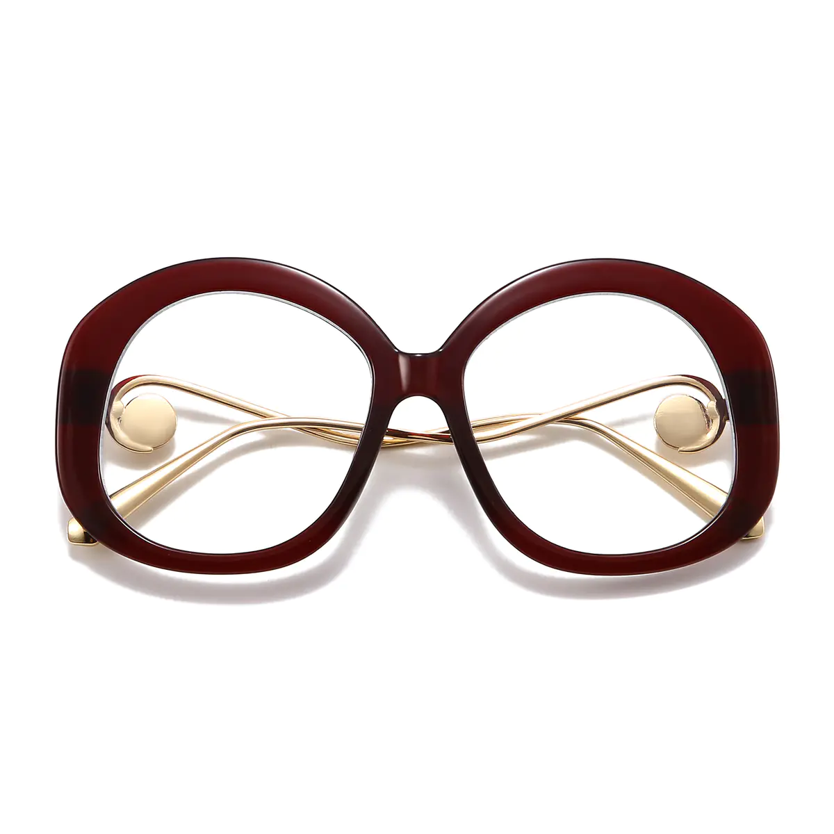 Oval Wine Eyeglasses