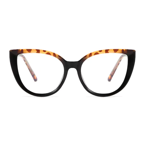 Cat-eye Tortoiseshell/Black Eyeglasses