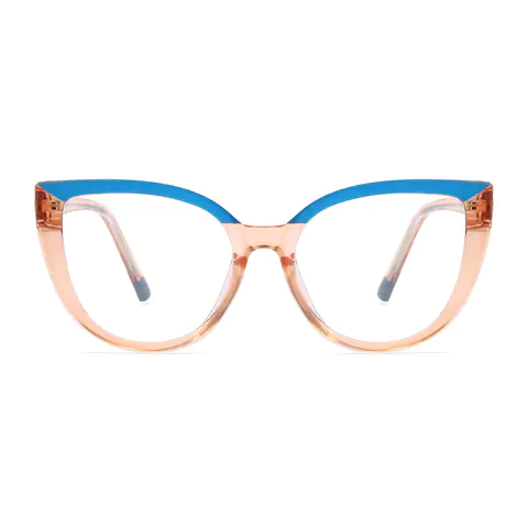 Cat-eye Blue/Pink Eyeglasses