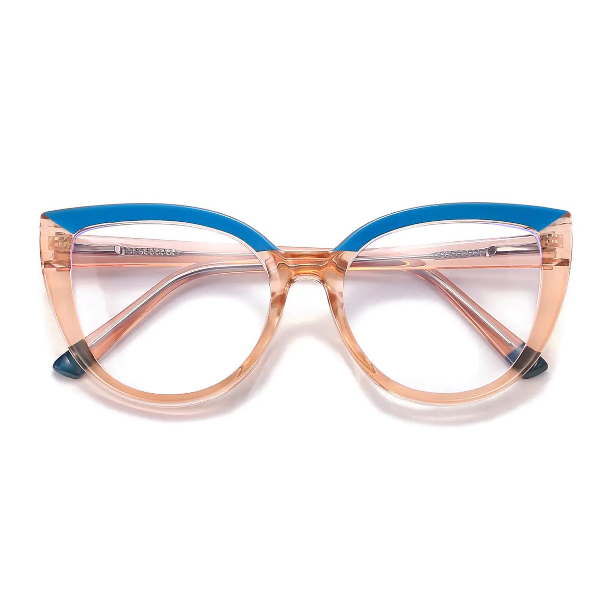 Cat-eye Blue/Pink Eyeglasses