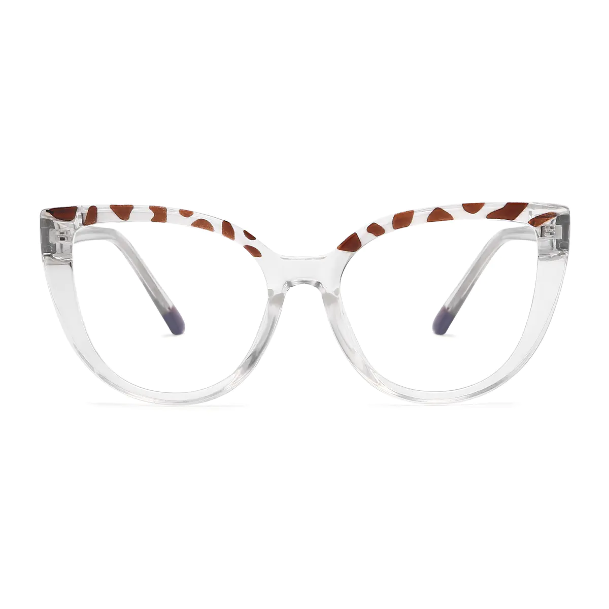 Cat-eye Tortoiseshell/Clear Eyeglasses