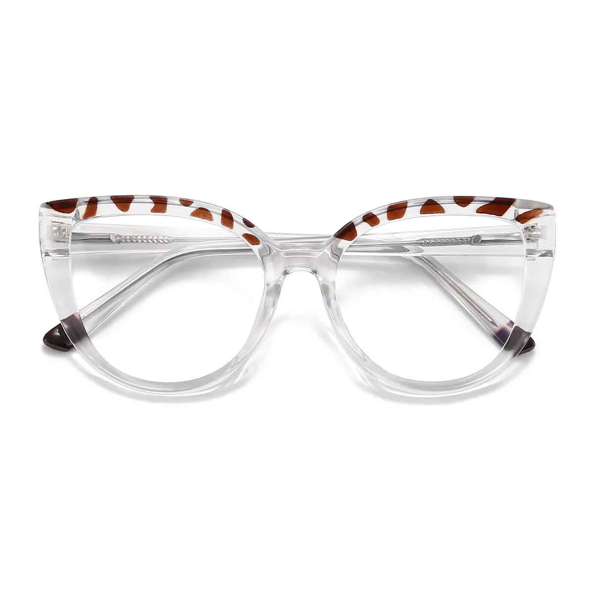 Cat-eye Tortoiseshell/Clear Eyeglasses