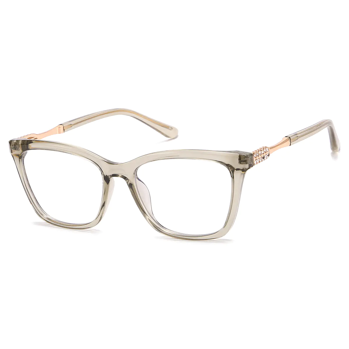 Square Grey Eyeglasses