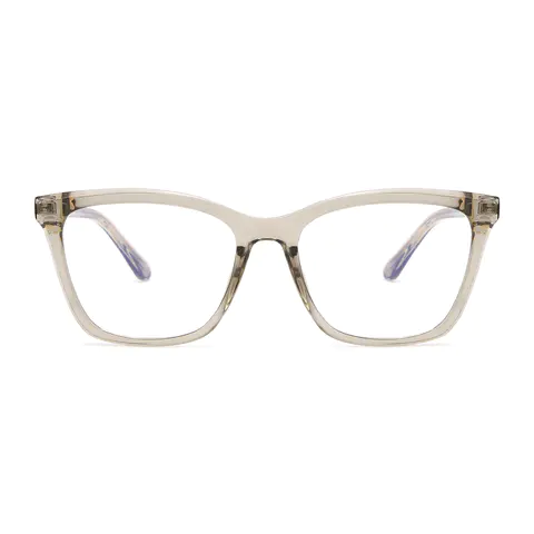 Square Grey Eyeglasses