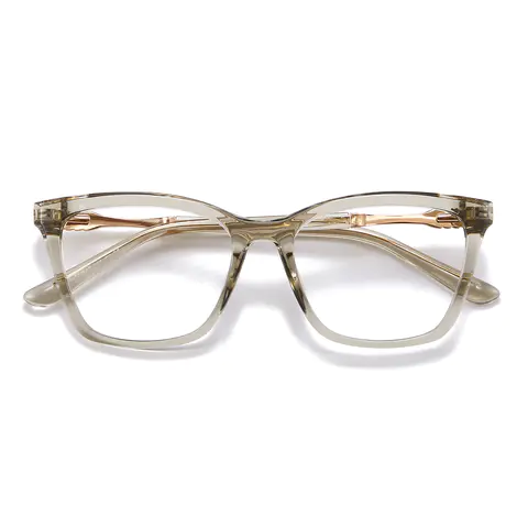 Square Grey Eyeglasses