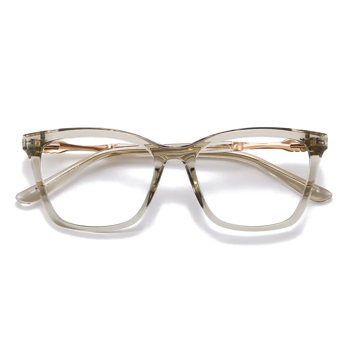 Square Grey Eyeglasses
