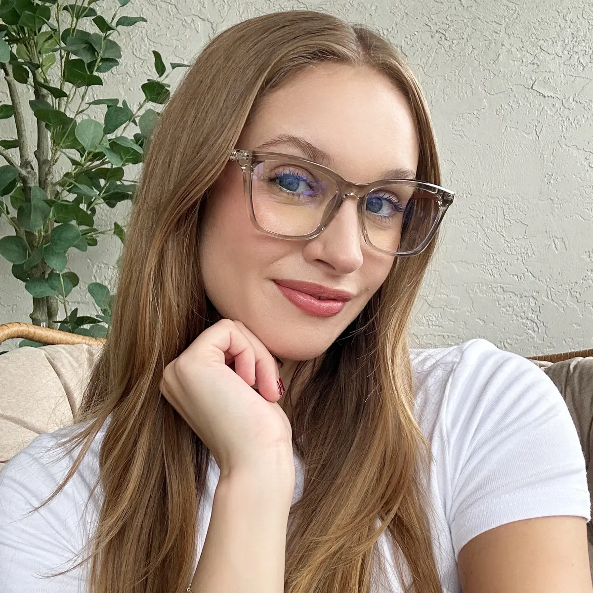 Square Grey Eyeglasses