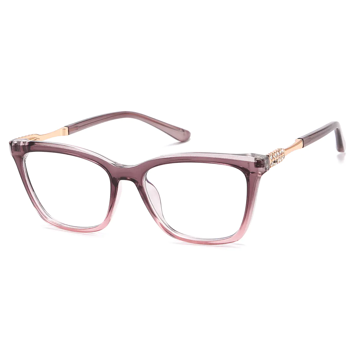 Square Gradient Pink Eyeglasses