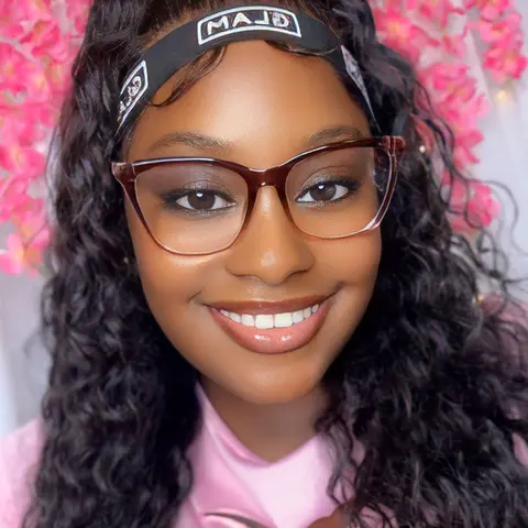Square Gradient Pink Eyeglasses