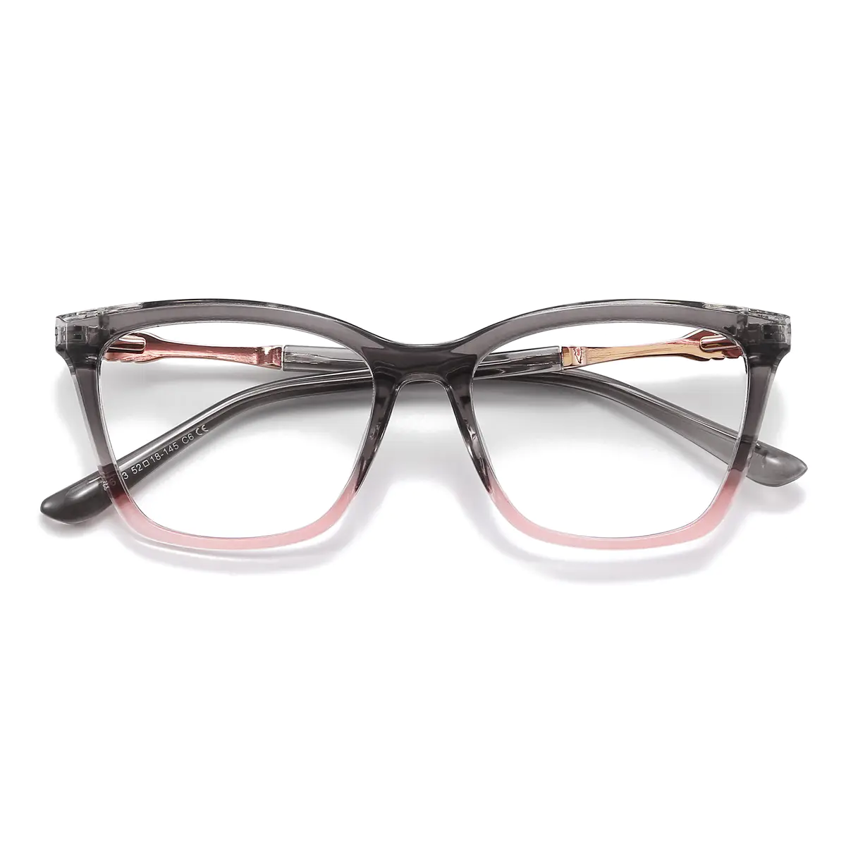 Square Gradient Gray Eyeglasses