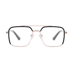 Aviator Black/Gold Eyeglasses