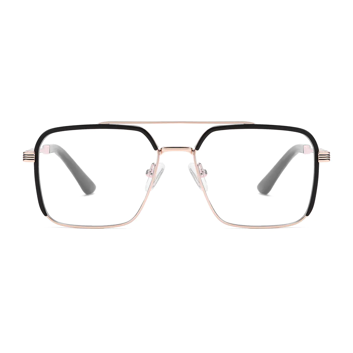 Aviator Black Gold Eyeglasses