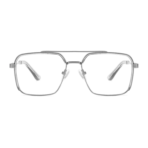 Aviator Silver Eyeglasses