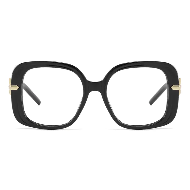 Square Black Eyeglasses