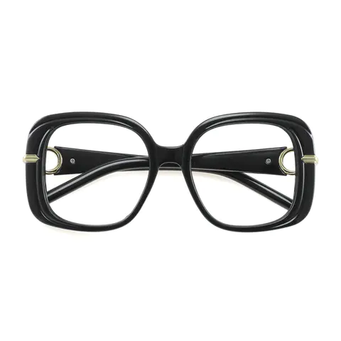 Square Black Eyeglasses