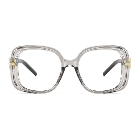 Square Grey Eyeglasses