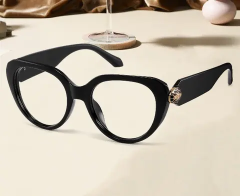 Cat-eye White Eyeglasses