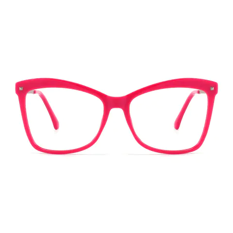 Cat-eye Red Eyeglasses