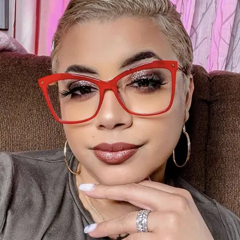Cat-eye Red Eyeglasses