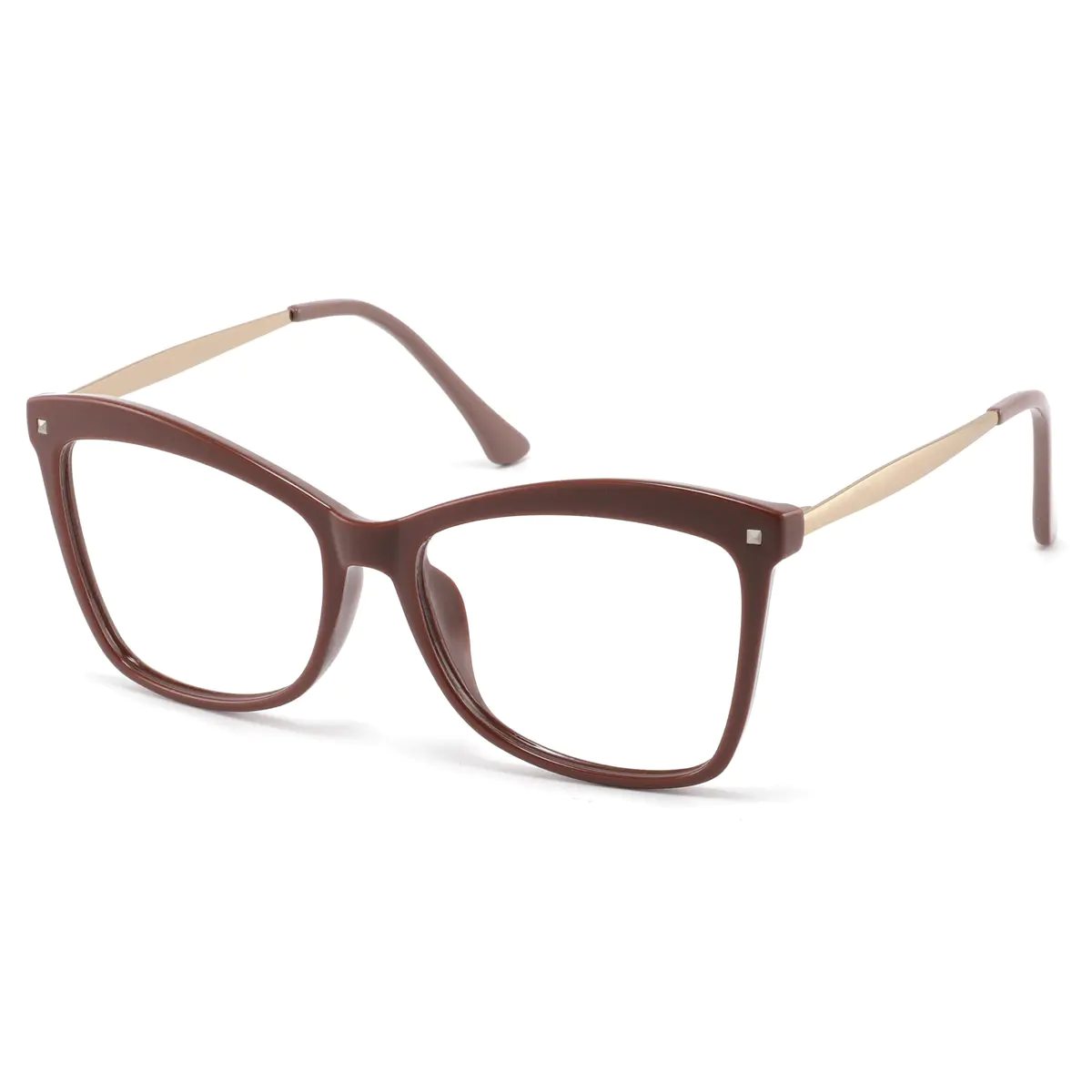 Cat-eye Brown Eyeglasses