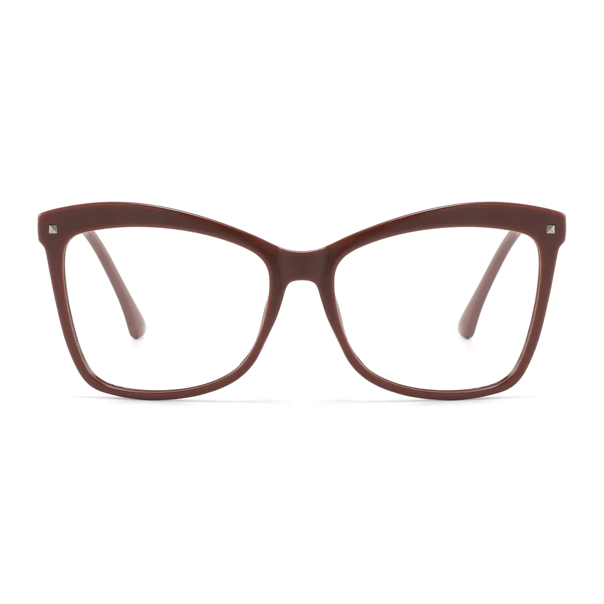 Cat-eye Brown Eyeglasses