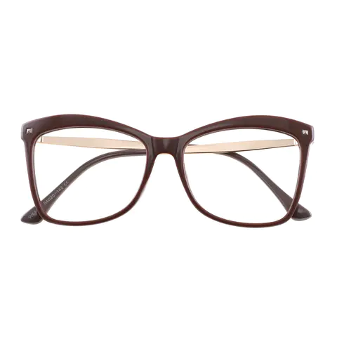 Cat-eye Brown Eyeglasses