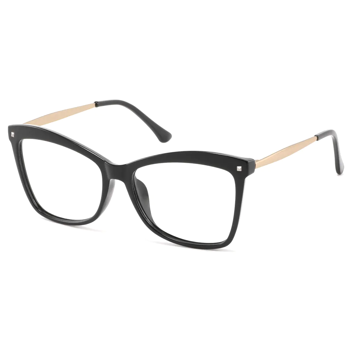Cat-eye Gradient Black Eyeglasses