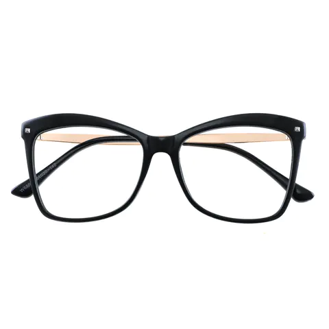 Cat-eye Gradient Black Eyeglasses