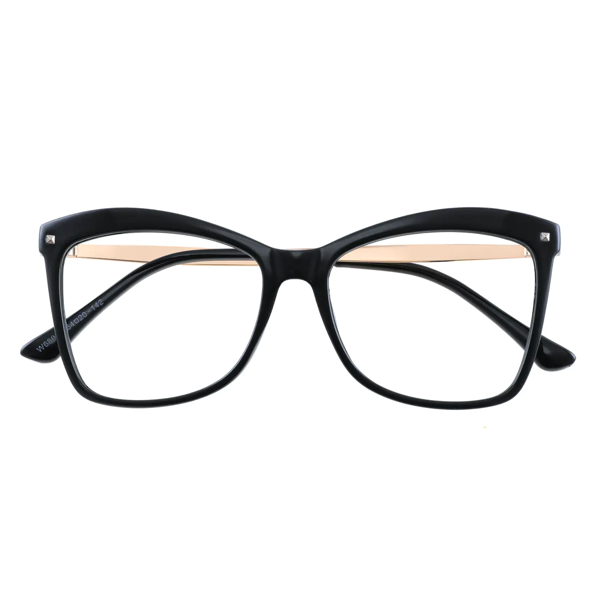 Cat-eye Gradient Black Eyeglasses