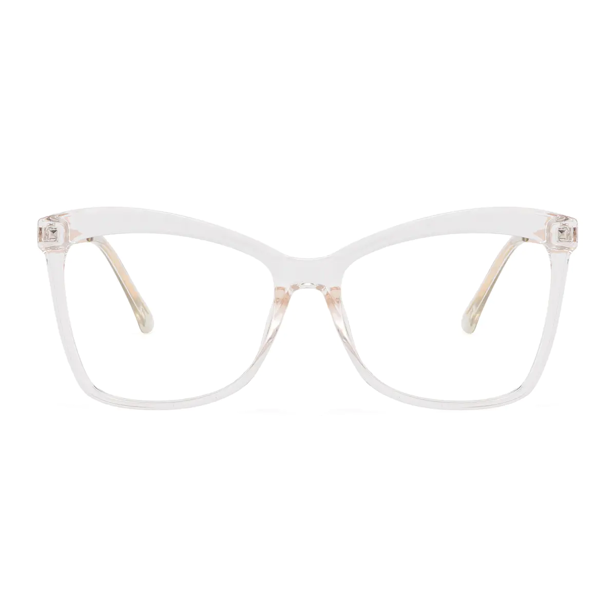 Cat-eye White Eyeglasses