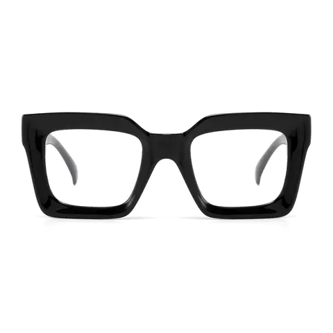 Square Black Eyeglasses
