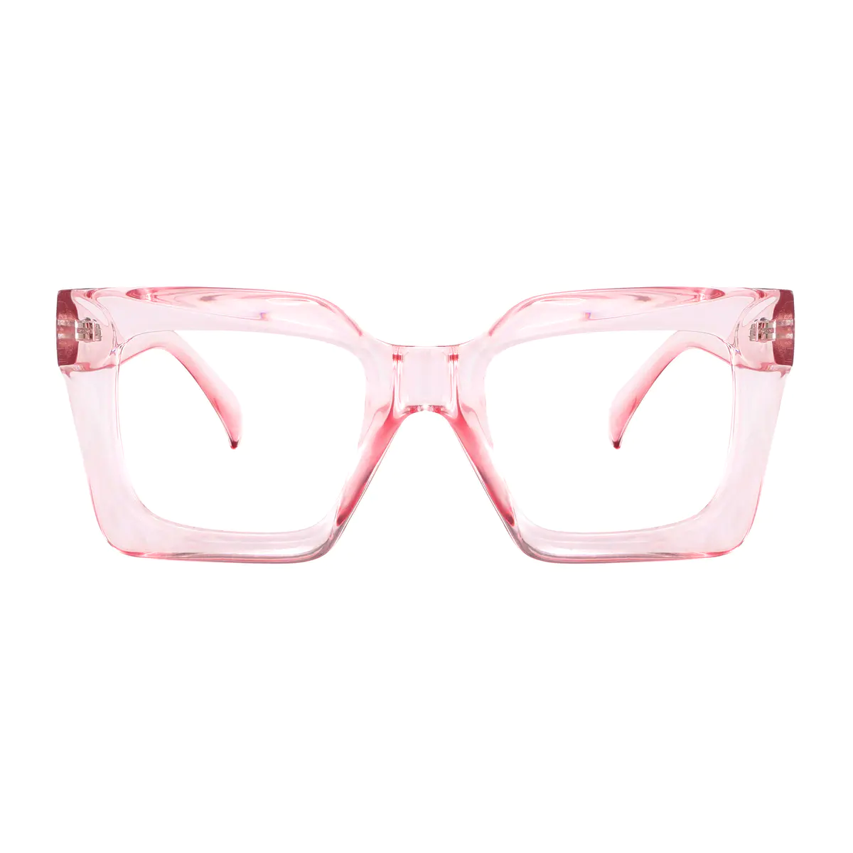 Square Pale Pink Eyeglasses