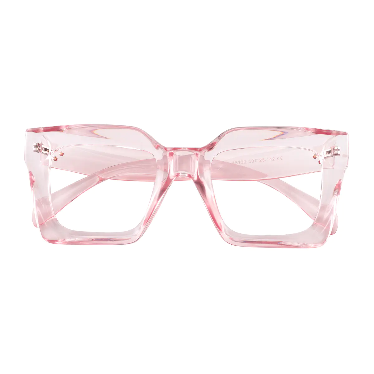 Square Pale Pink Eyeglasses