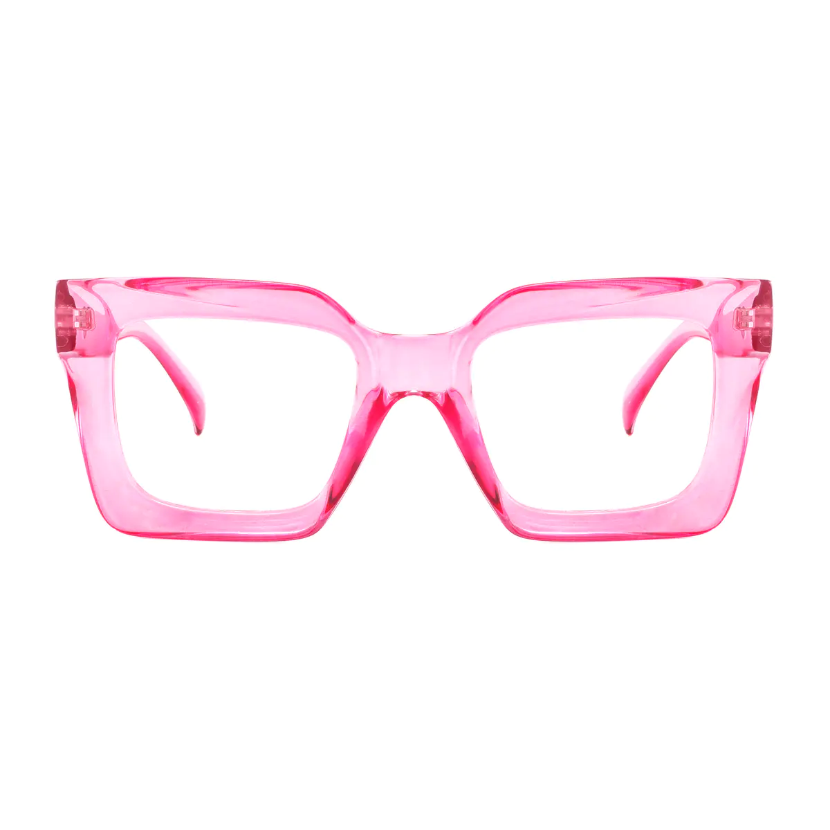 Square Pink Eyeglasses