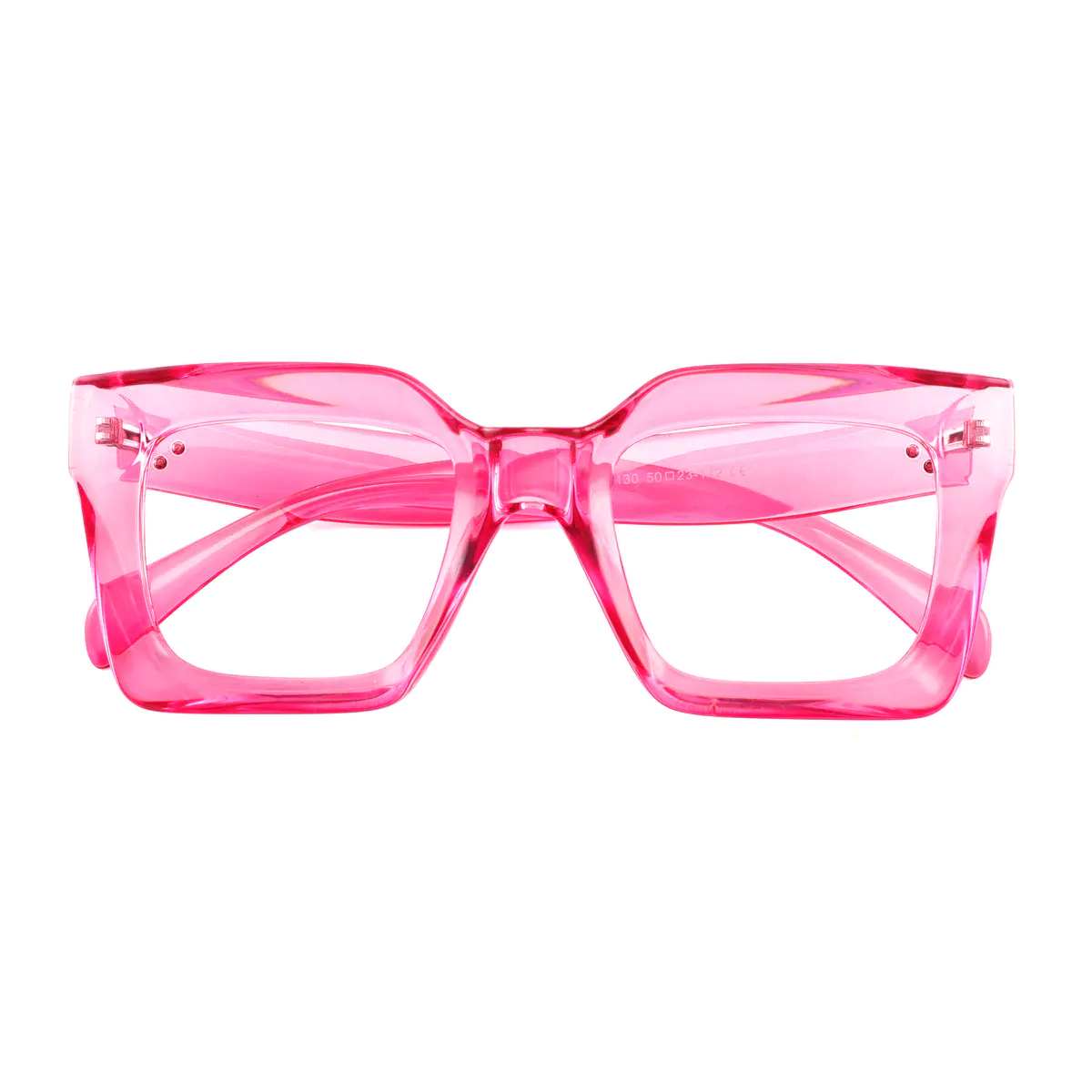 Square Pink Eyeglasses