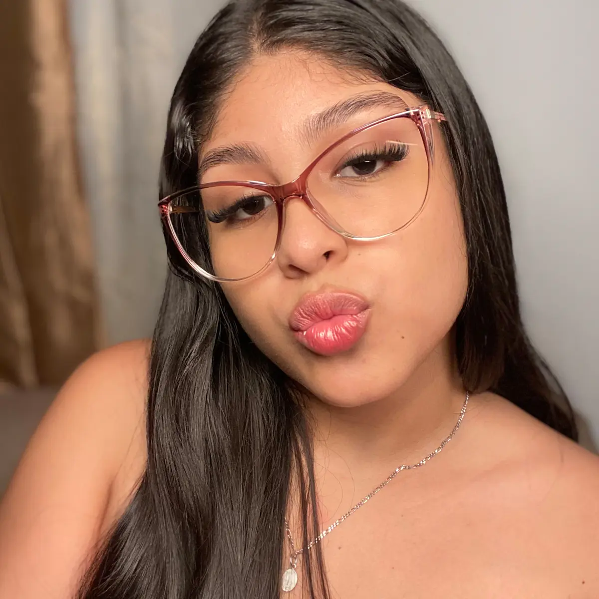 Cat-eye Gradient Purple Eyeglasses