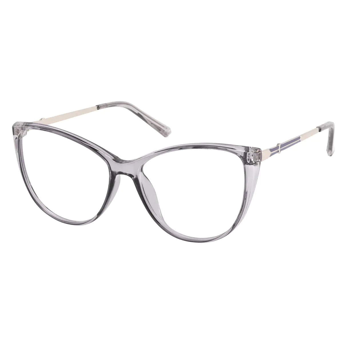 Cat-eye Grey Eyeglasses