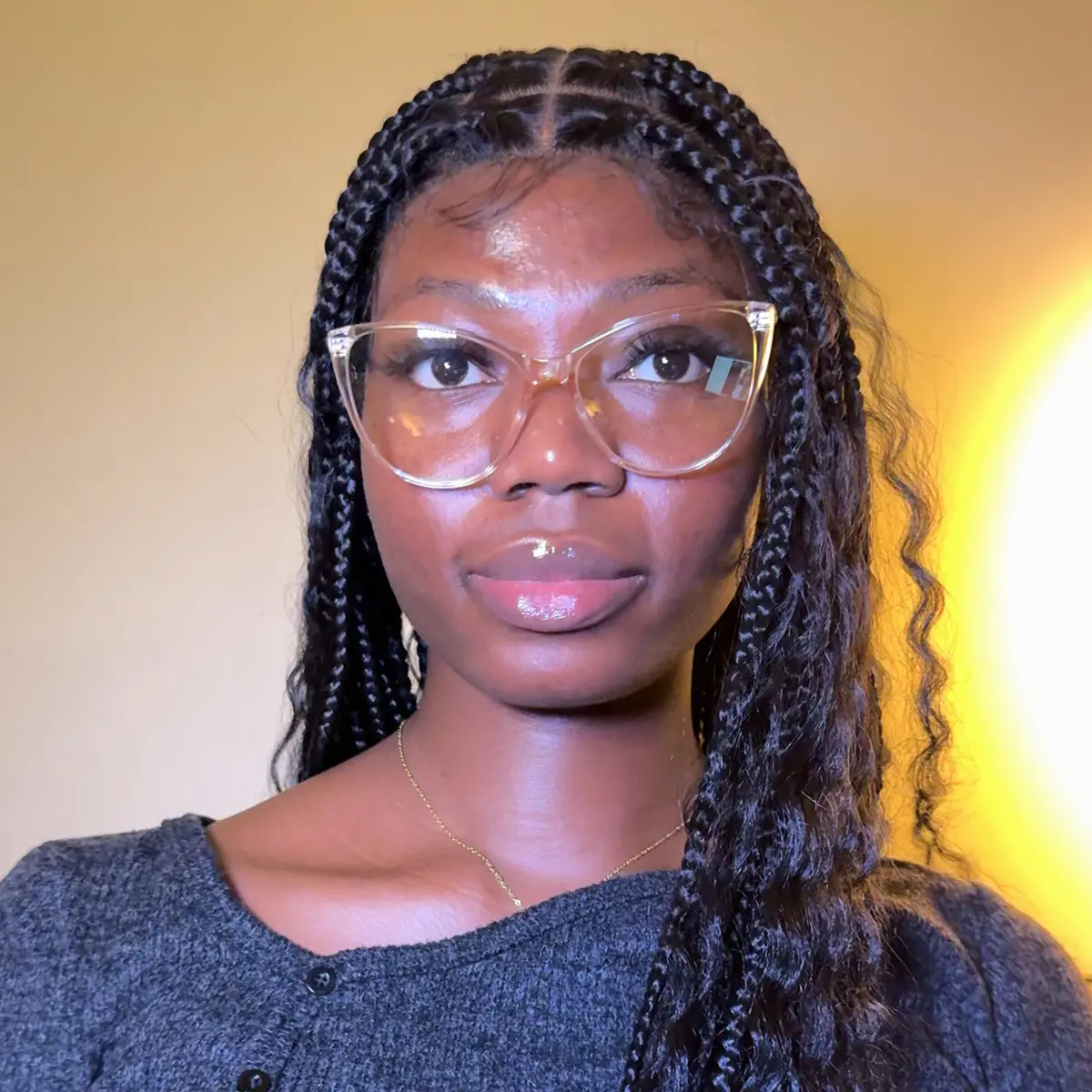 Cat-eye Pale Pink Eyeglasses