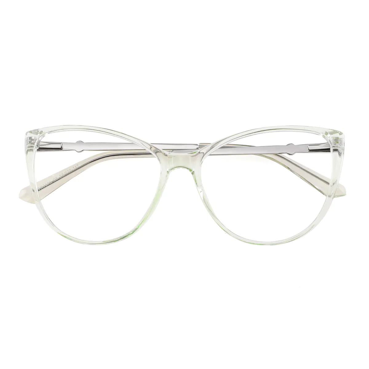 Cat-eye Transparent Green Eyeglasses