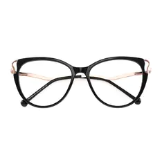 Cat-eye Black/Gold Eyeglasses